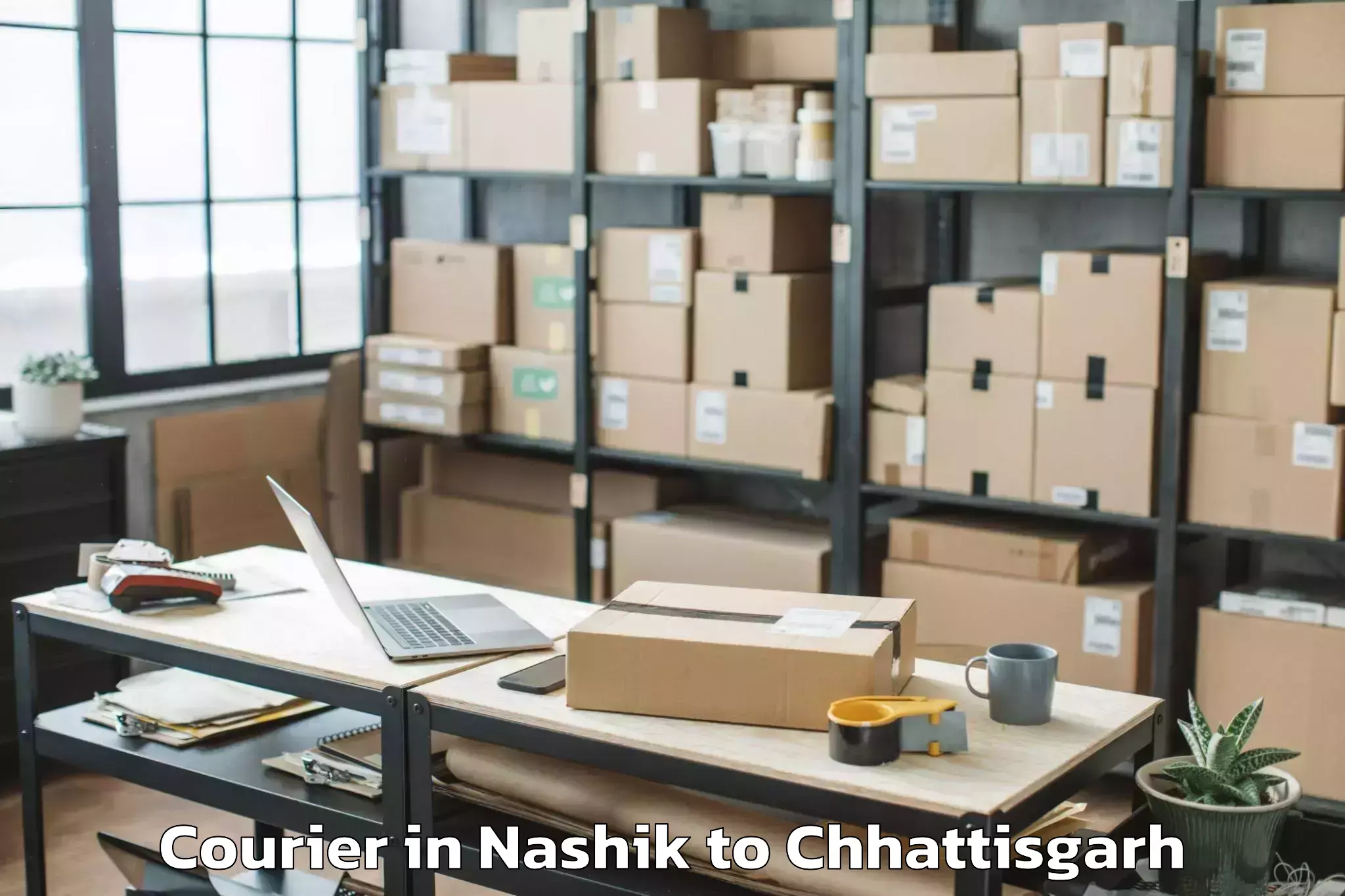 Book Nashik to Pithora Courier